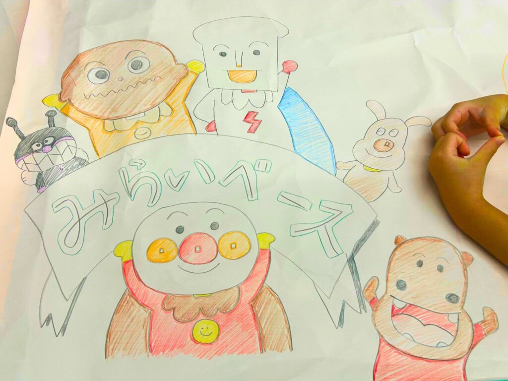 🎨みんなで大きな紙にお絵かきしよう🎨
