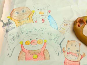 🎨みんなで大きな紙にお絵かきしよう🎨