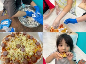 🍕ピザを作って焼こう🍕