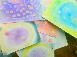🌘☄️パステルアートで宇宙を描こう🌌💨