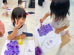 ばけたくんとぶどうのペーパークイリングアート👻🍇