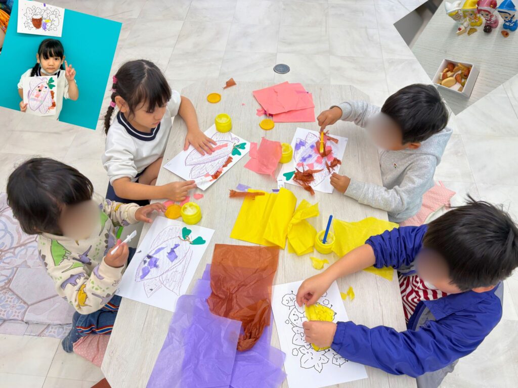 季節のちぎり絵〜さつまいも🍠〜