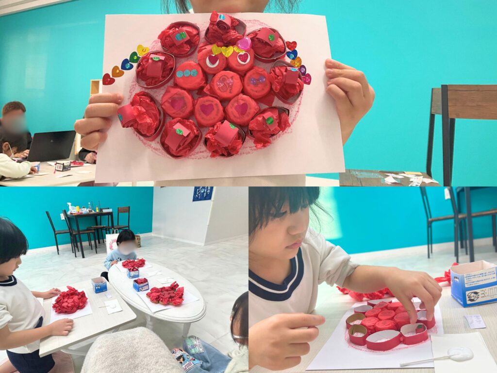 りんごのばけたくん🍎ペーパークイリングアート