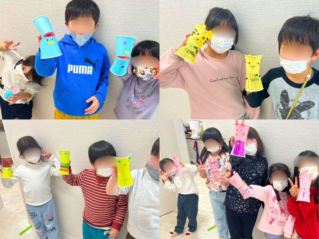 紙コップでパクパクキャラクターを作ろう🐰