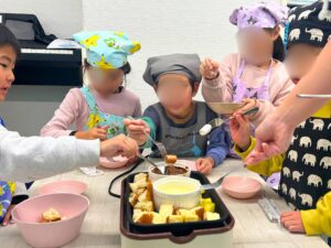 チョコ＆チーズフォンデュ🍫🧀