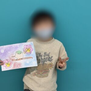 ふんわり春色♪水彩とパステルでアート時間