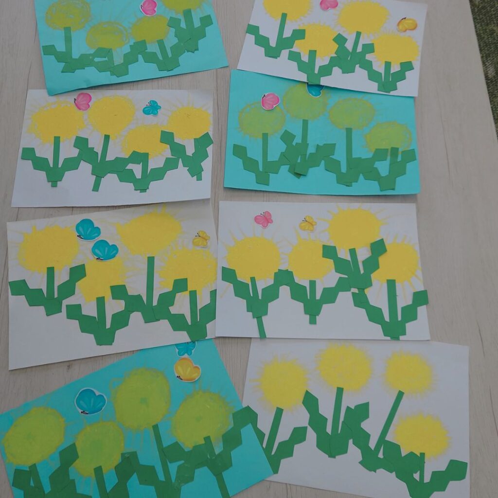 春を感じるたんぽぽアートづくり