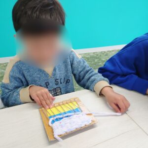 少しずつ形に♪コースター作りの続きに挑戦★