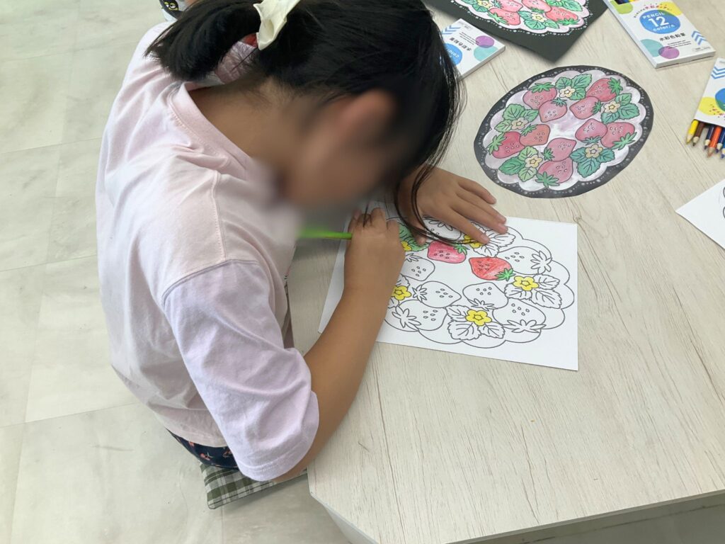 苺の曼荼羅アート
