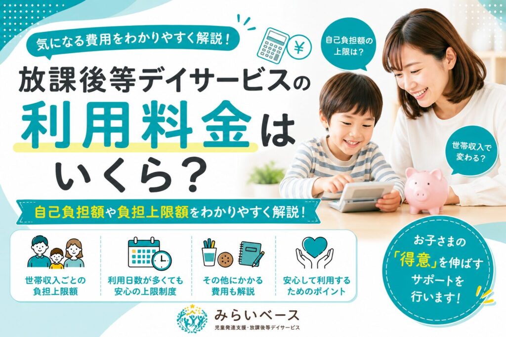 放課後等デイサービスの利用料金はいくら？自己負担額や上限額を解説